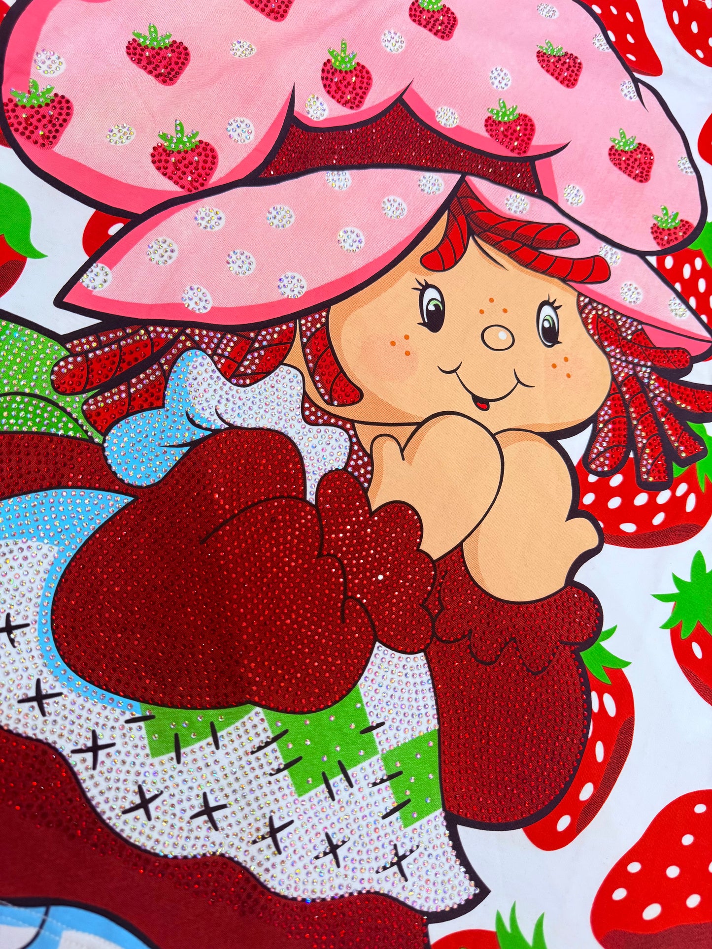 Blusa dama Rosita Fresita con pedrería