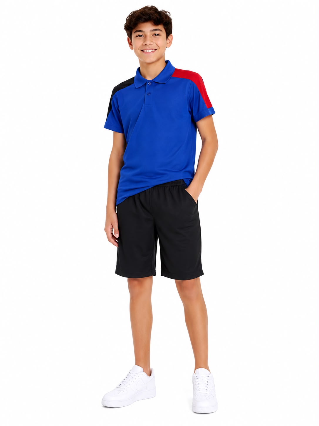 Set niño tipo polo con short