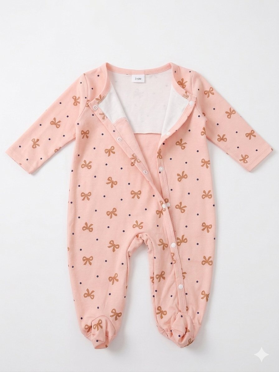 Mameluco Moñitos Rosa 💕🎀 NIÑA MESES