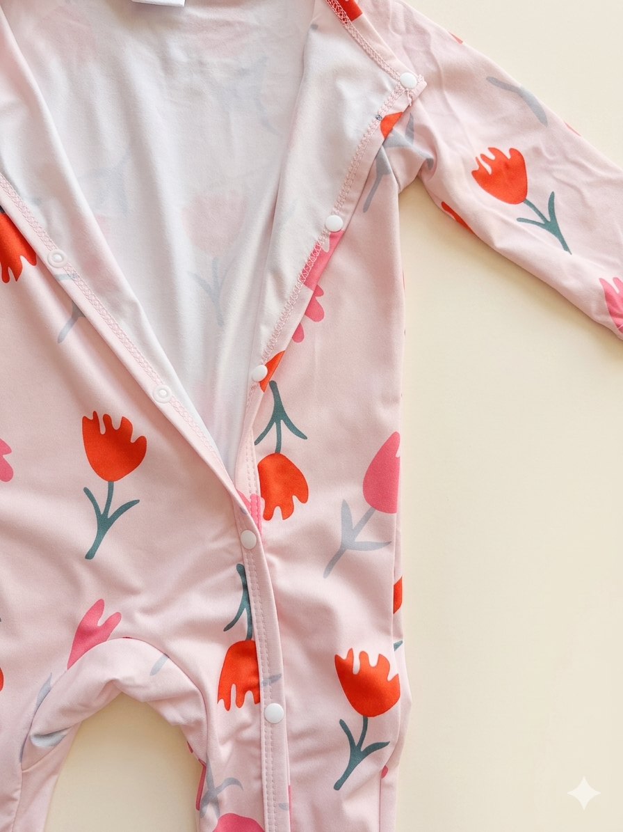 Mameluco para Bebé Flores Dulces 🌷💗 NIÑA MESES