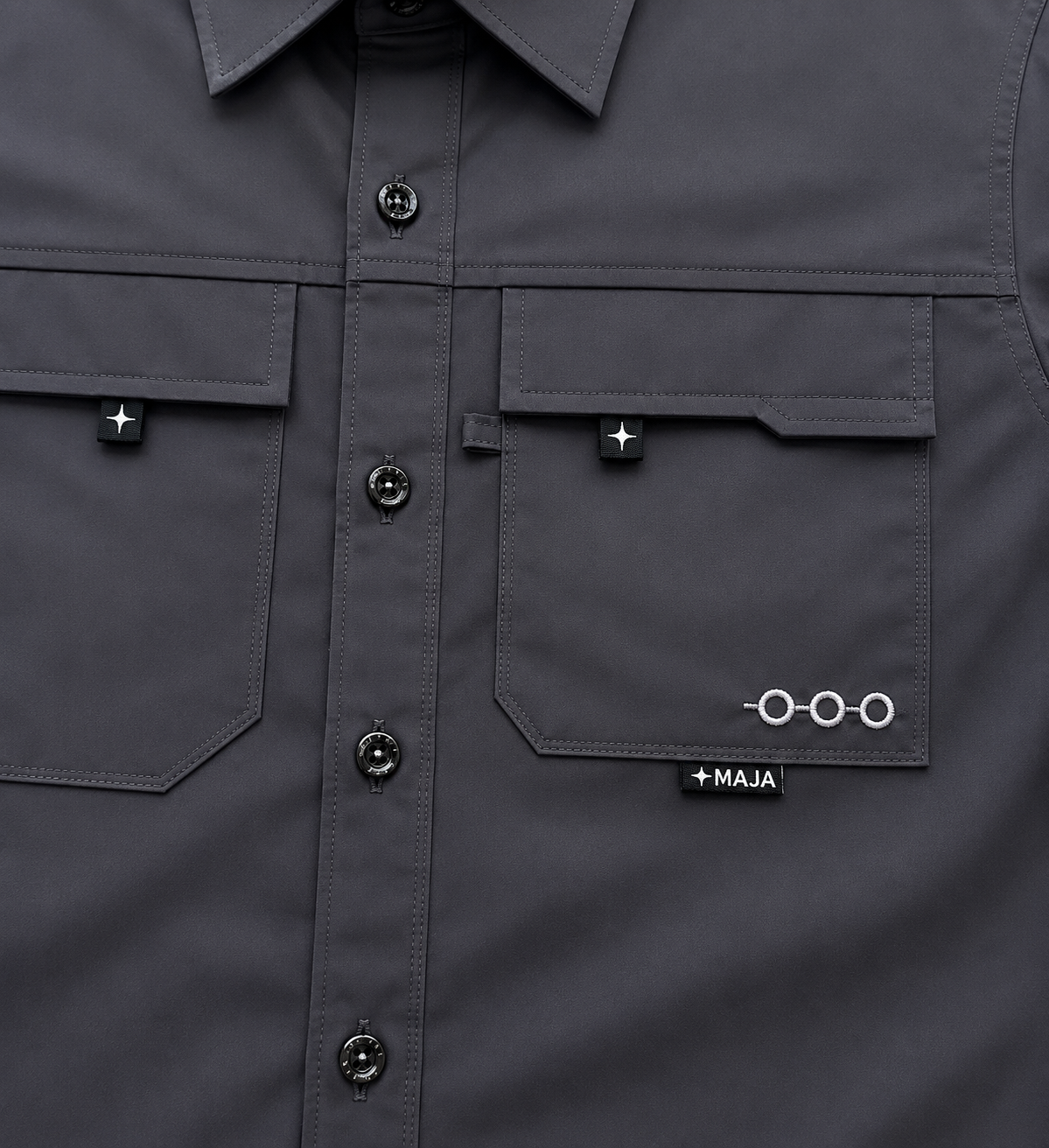 Camisa caballero grande MAJ@ gris obscuro