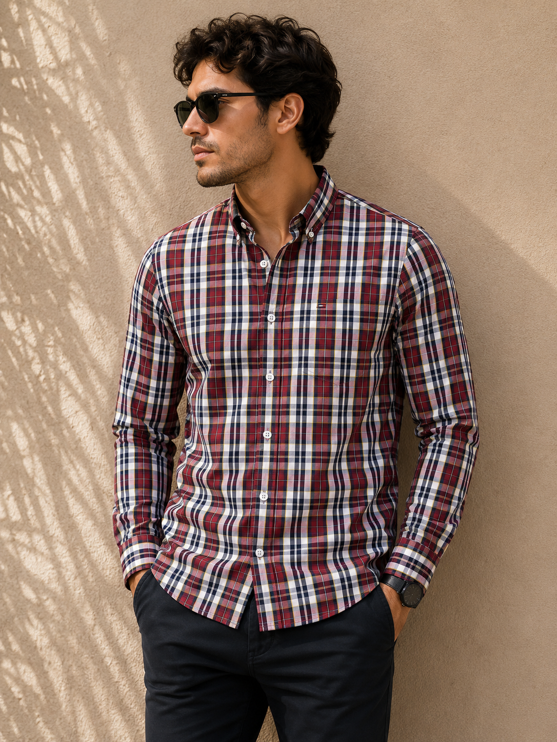 Camisa Caballero chica T@MMY HILFIG@E cuadros clásicos