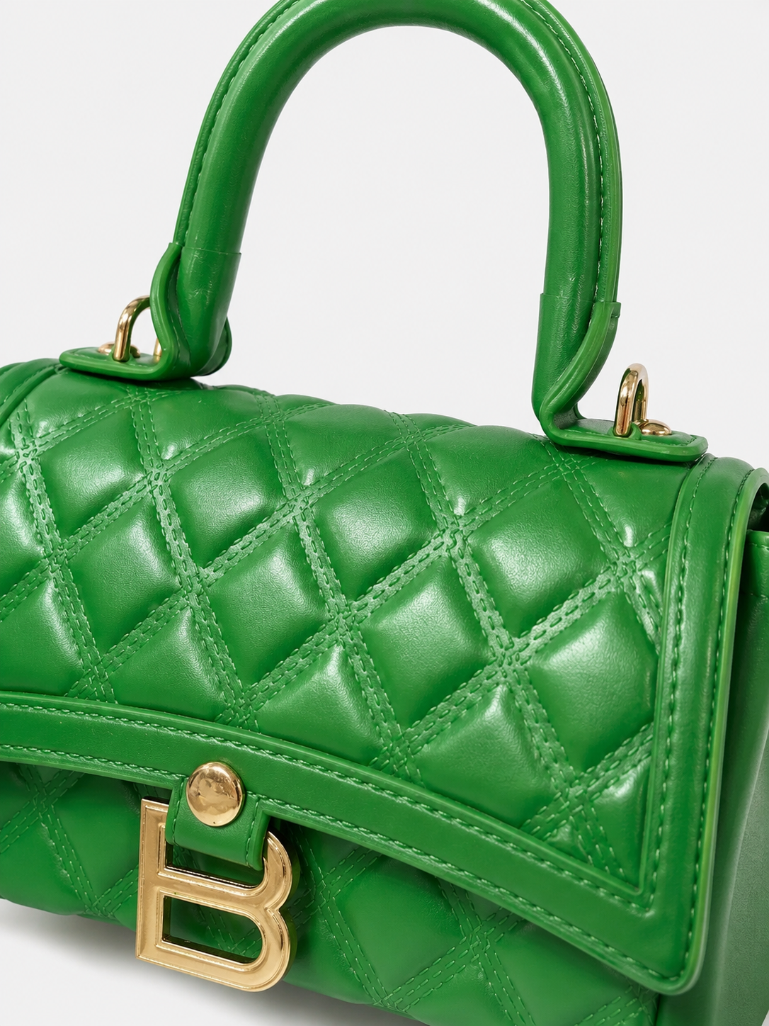 Bolsa Dama VERDE ROMBOS