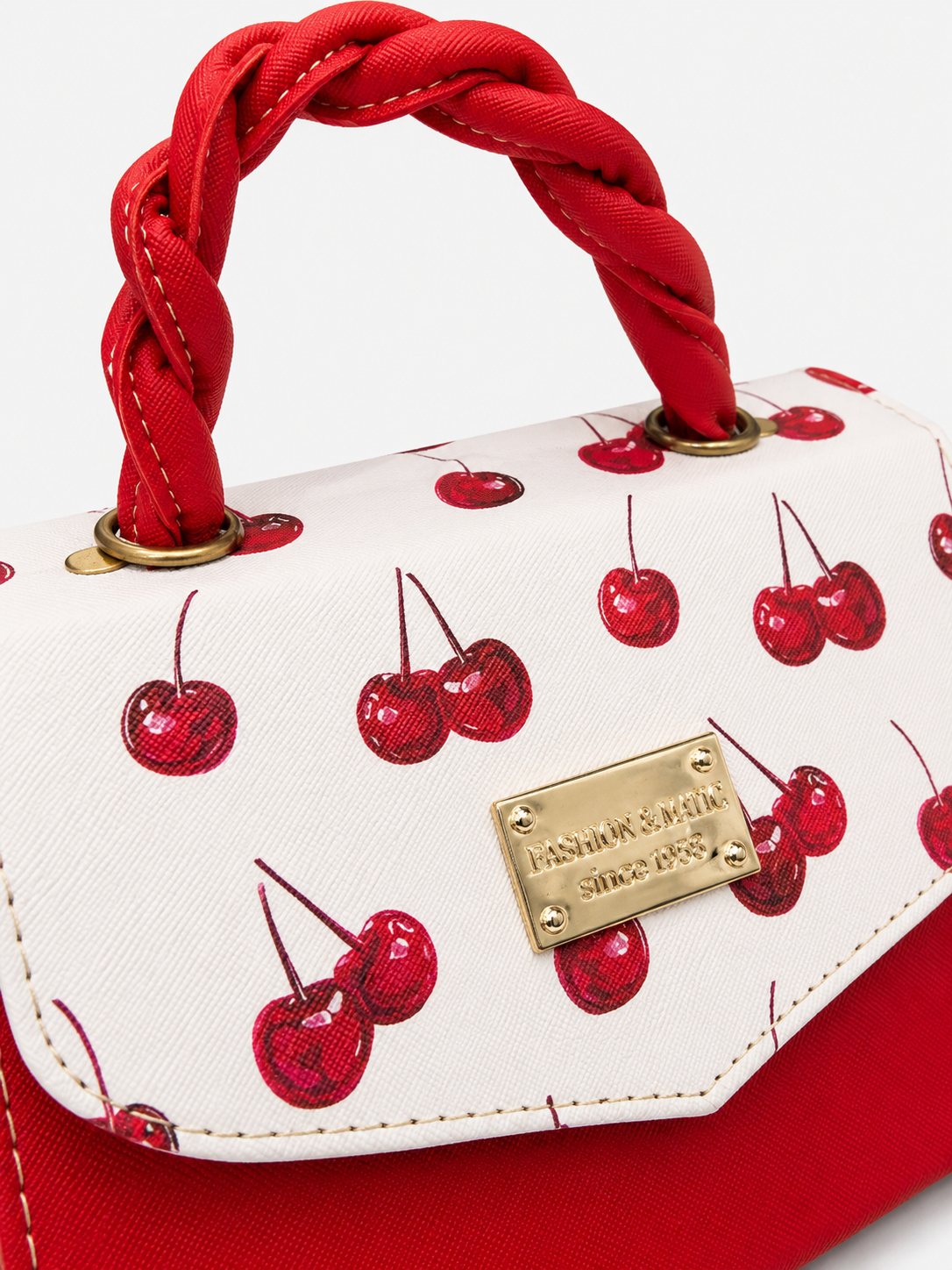 Bolsa de Dama Cherry Blanca y Roja 🍒❤️