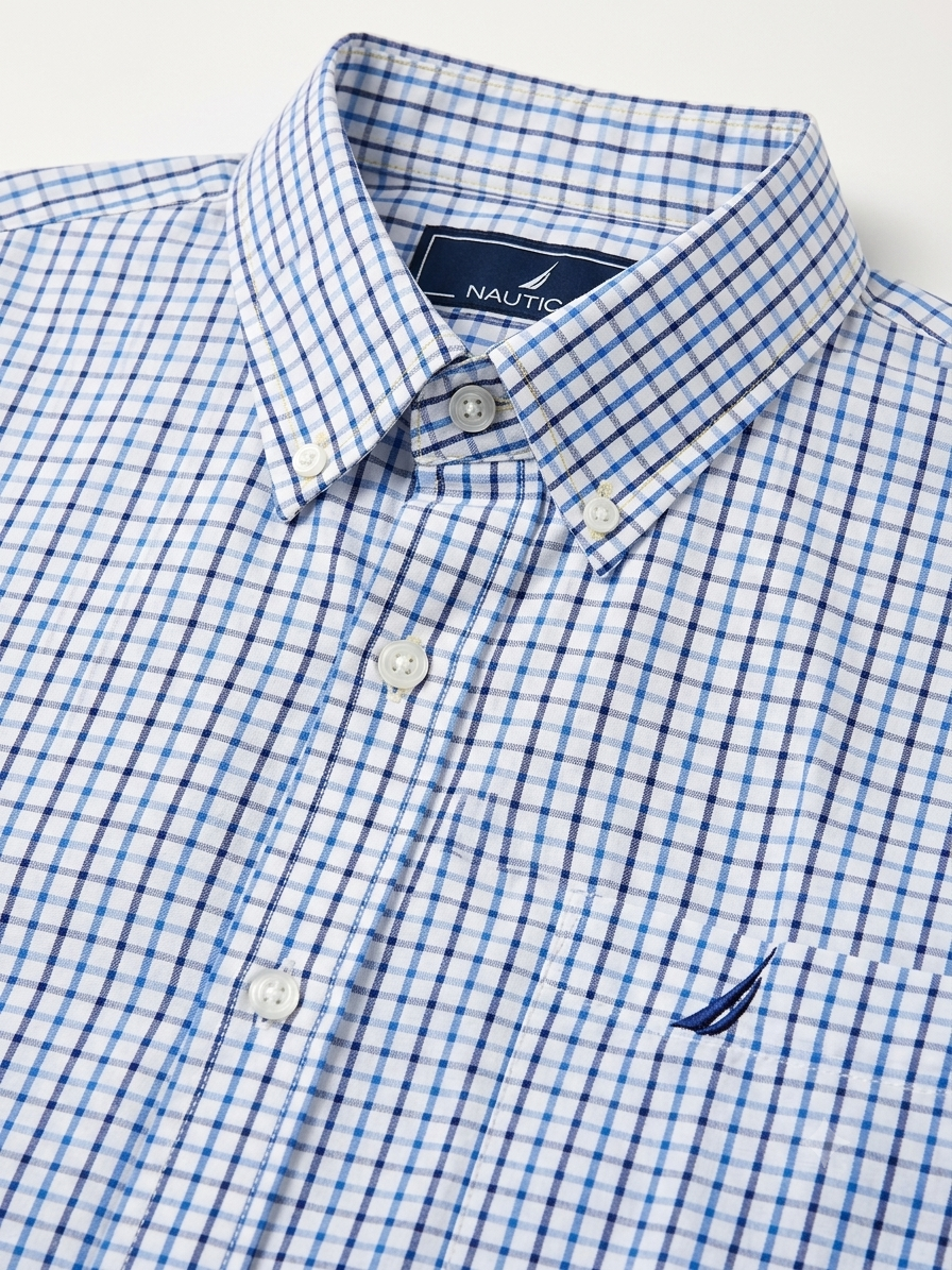 Camisa caballero 3XL NAUTIC@ cuadros azules