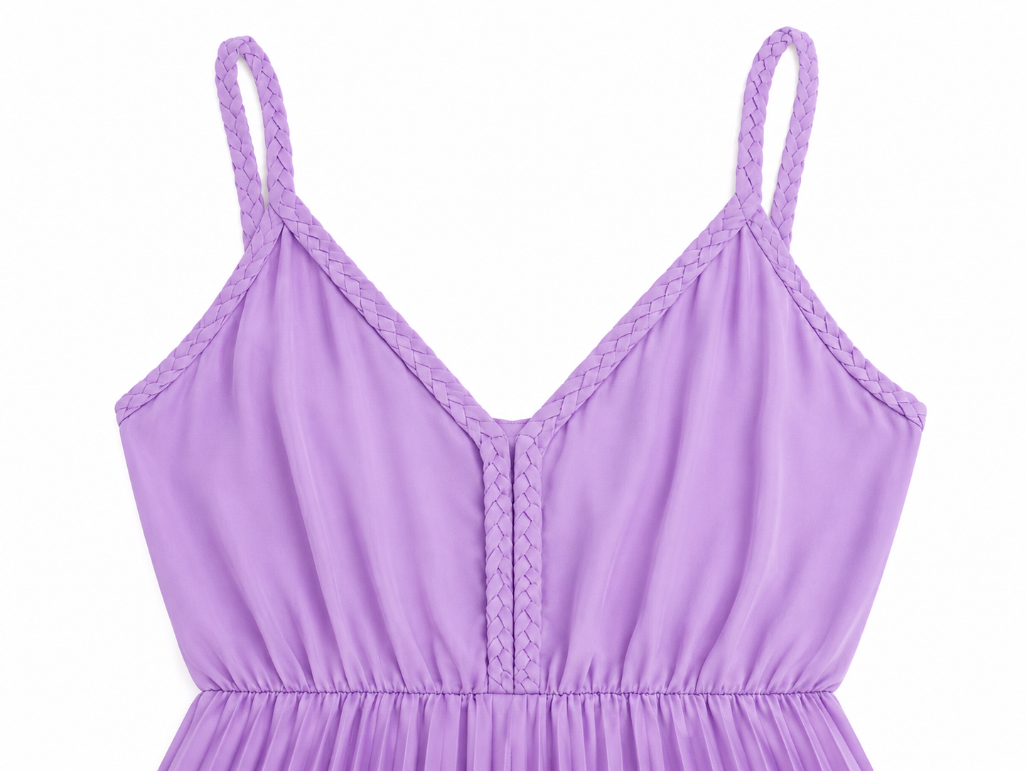 Vestido plisado dama chico lila LUL” L@VE