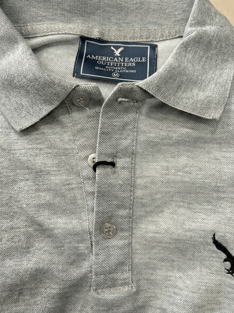 ✨ blusa dama tipo polo gris