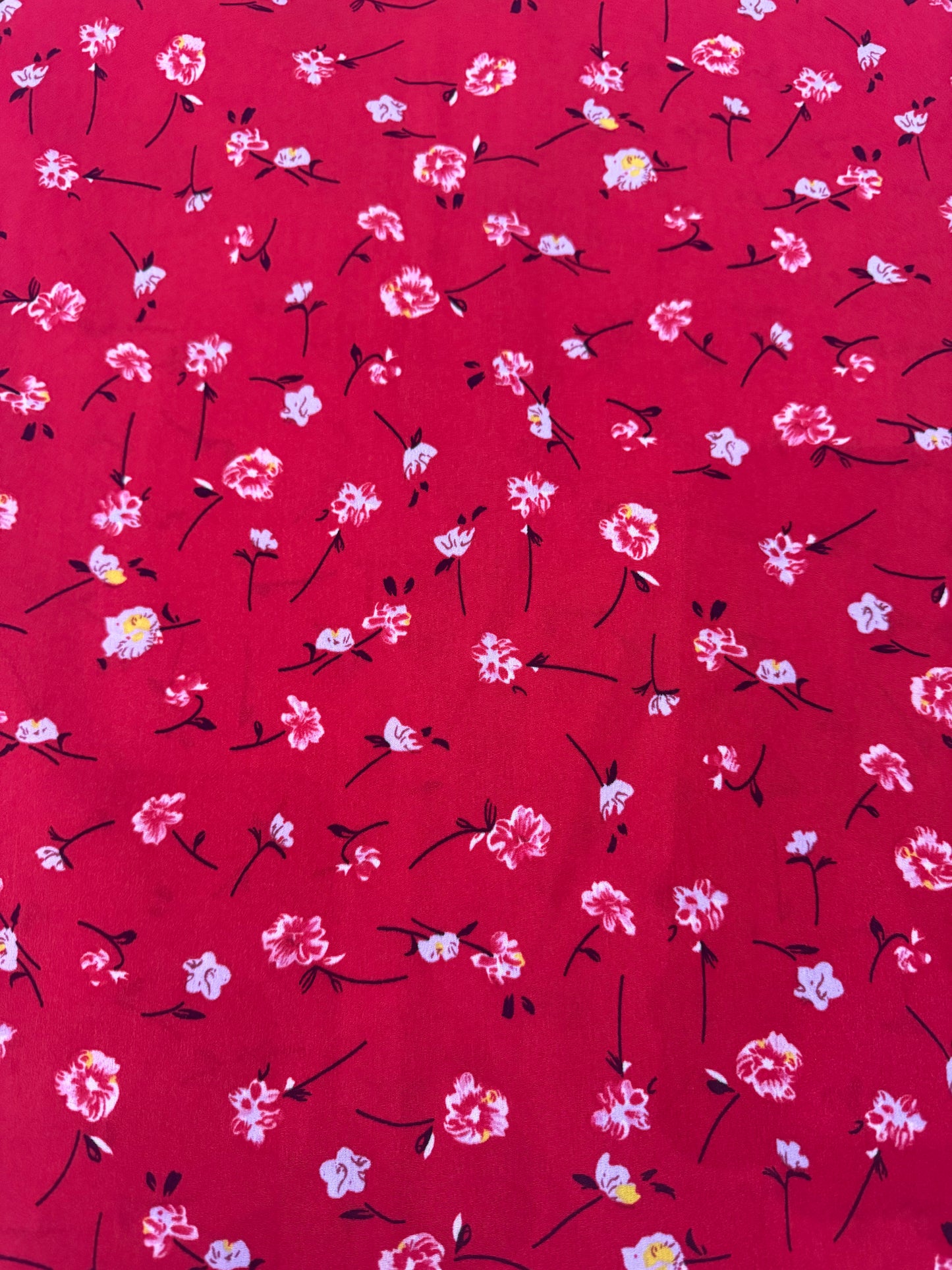 Vestido Dama rojo floral