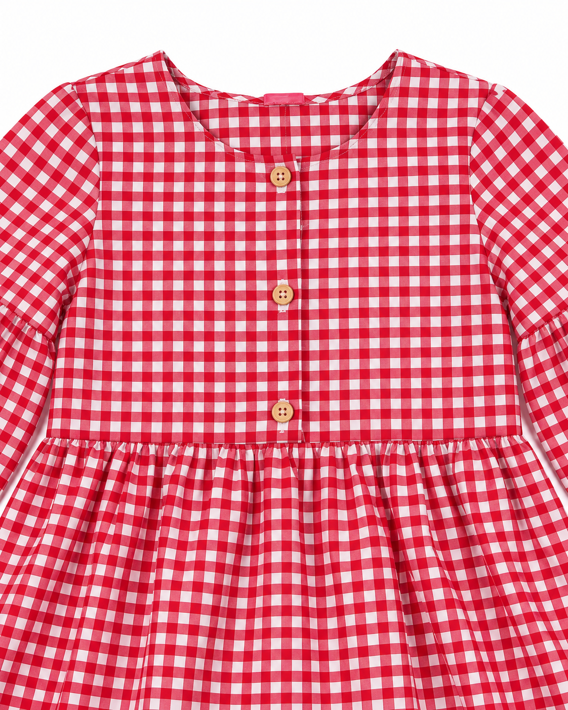 Vestido niña cuadros vichy rojo ❤️🤍