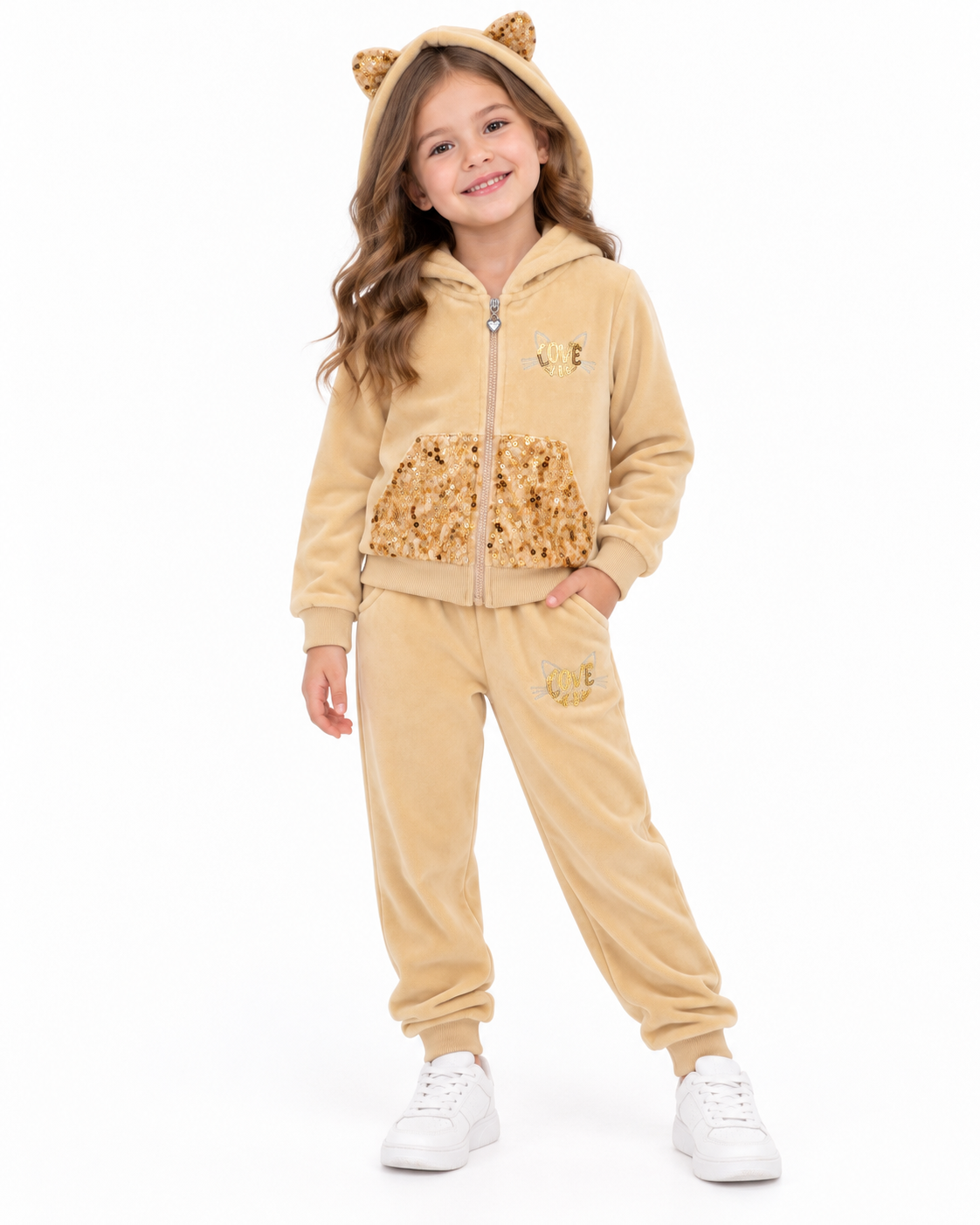 Set niña Cozy Love Dorado 💛✨