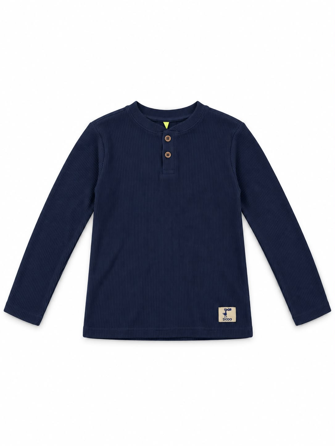 Playera niño manga larga azul marino 💙