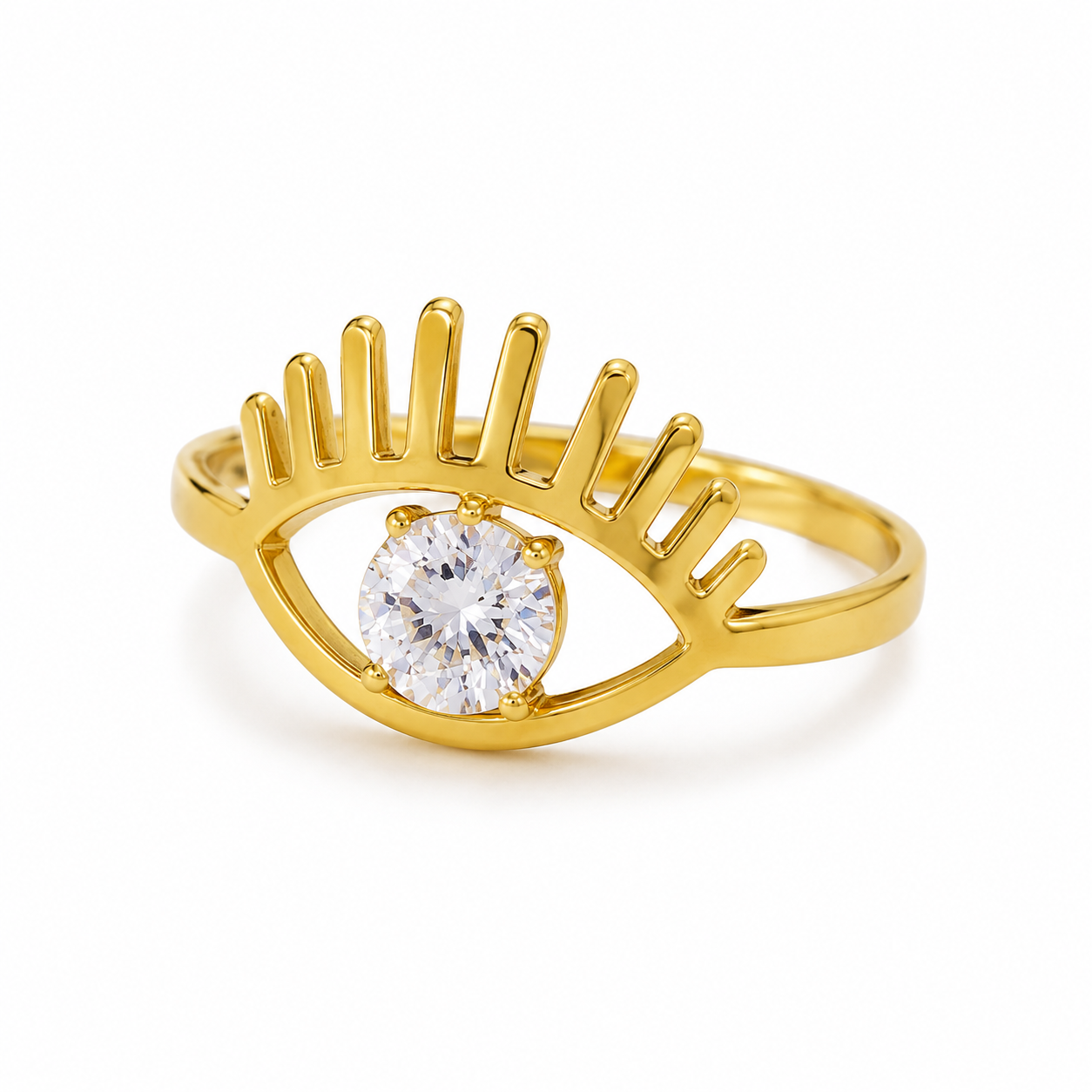 Anillo Dala dorado diseño de ojo