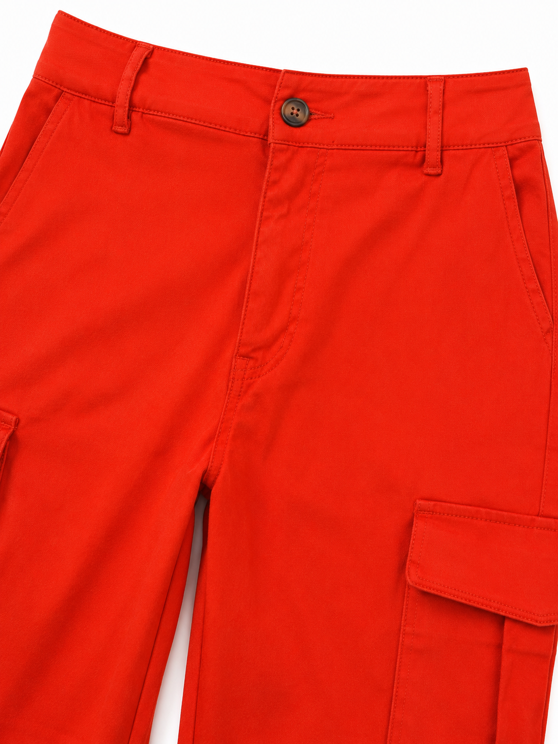 Pantalón Dama Jogger naranja fosforescente