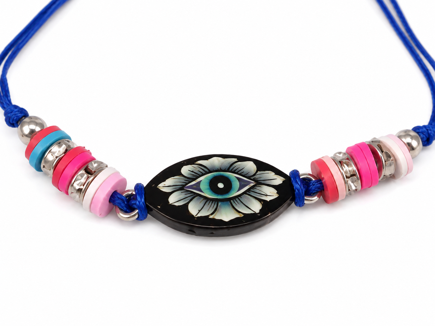 Pulsera niña ojo protector multicolor