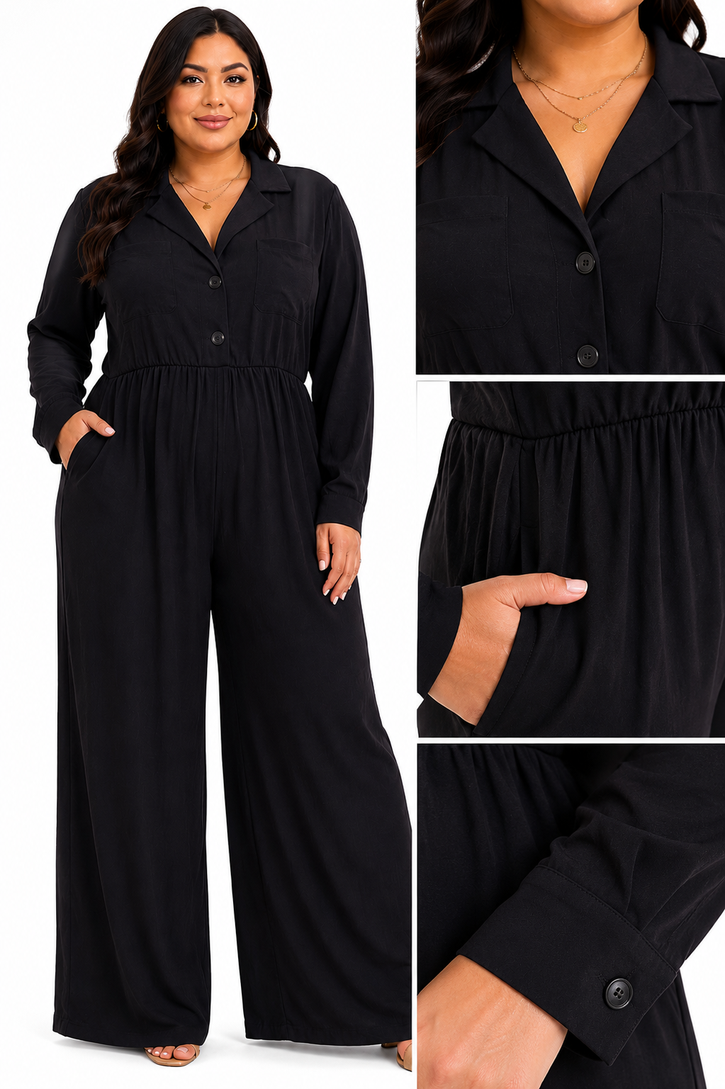 Palazzo casual elegante negro