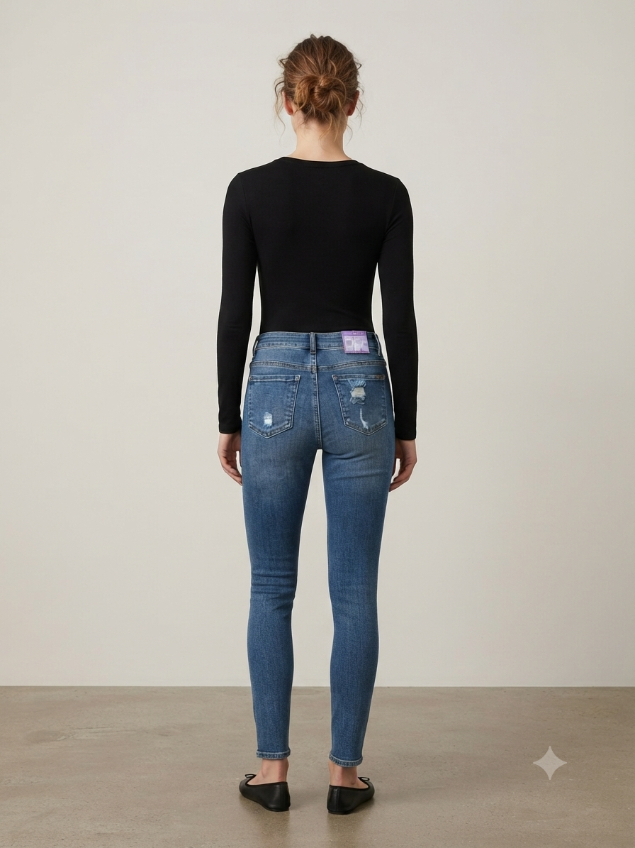 Pantalón Dama mezquilla skinny