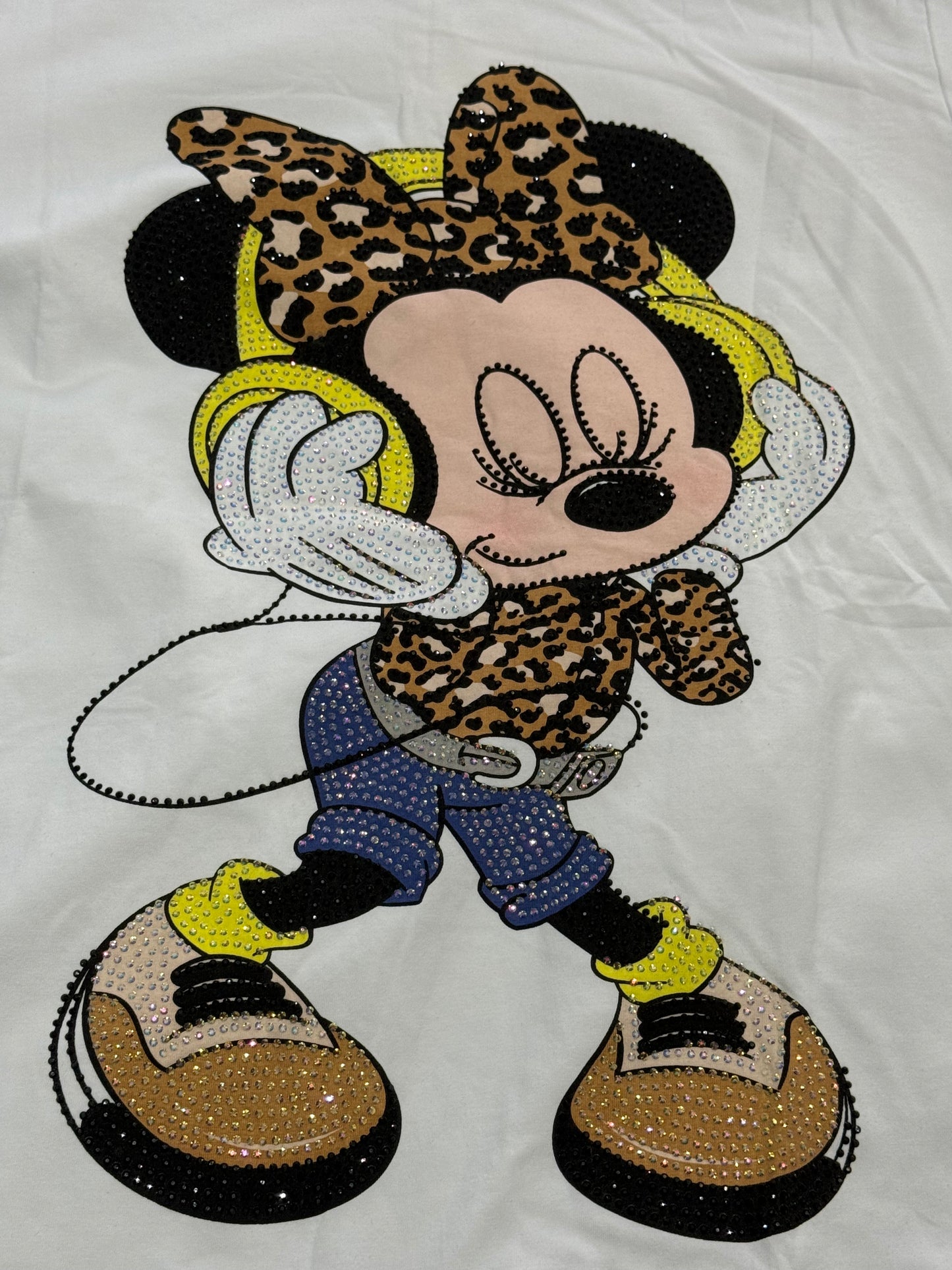 Blusa dama blanca con estampado fashion