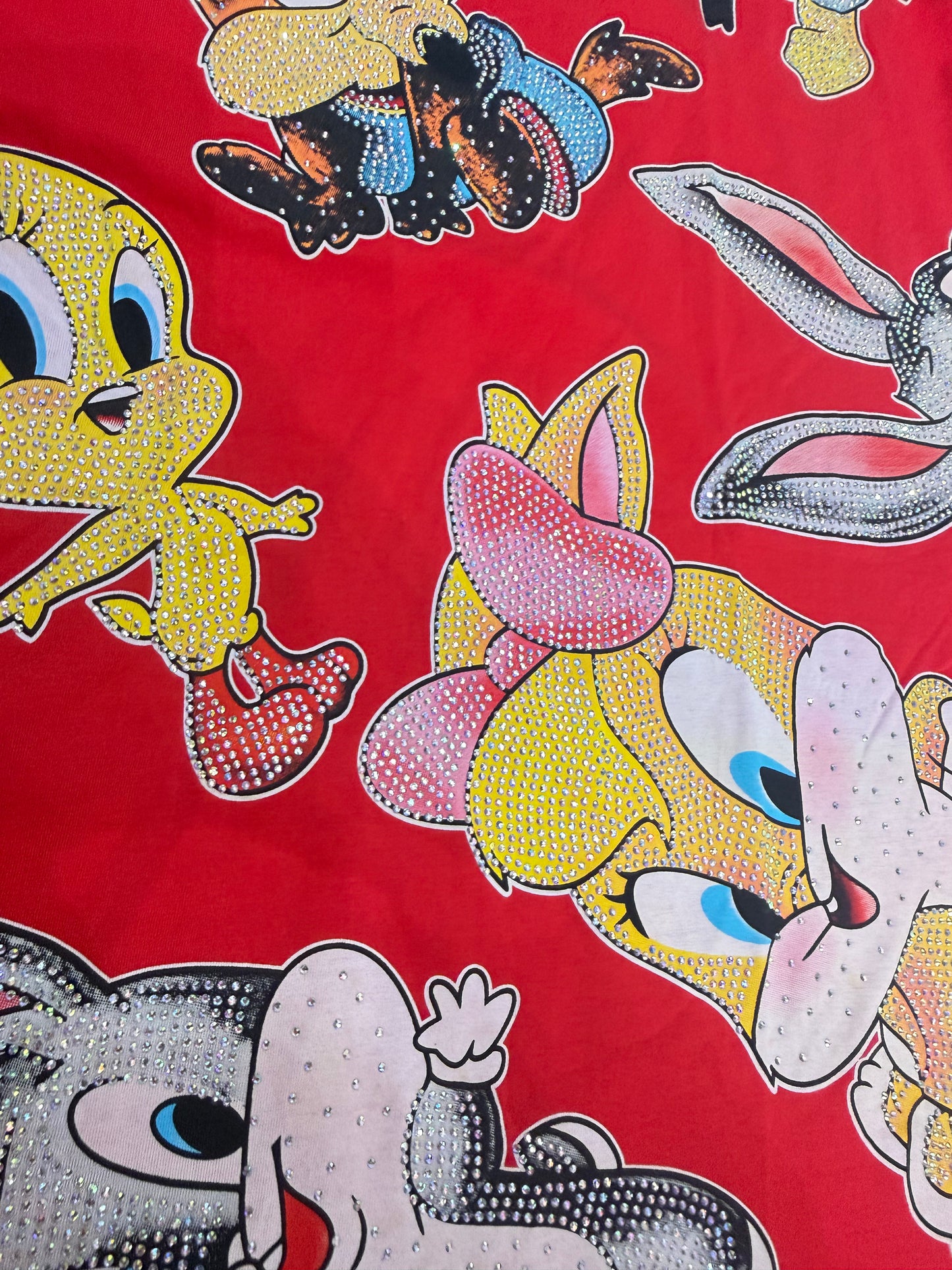 Blusa dama Looney Tunes con pedrería