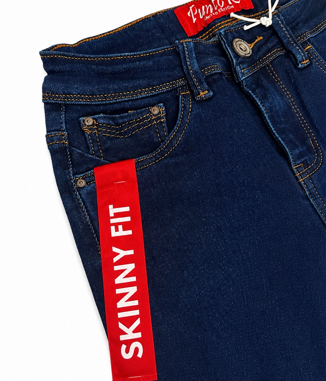 Pantalón Dama Mezclilla Skinny Fit Azul Oscuro