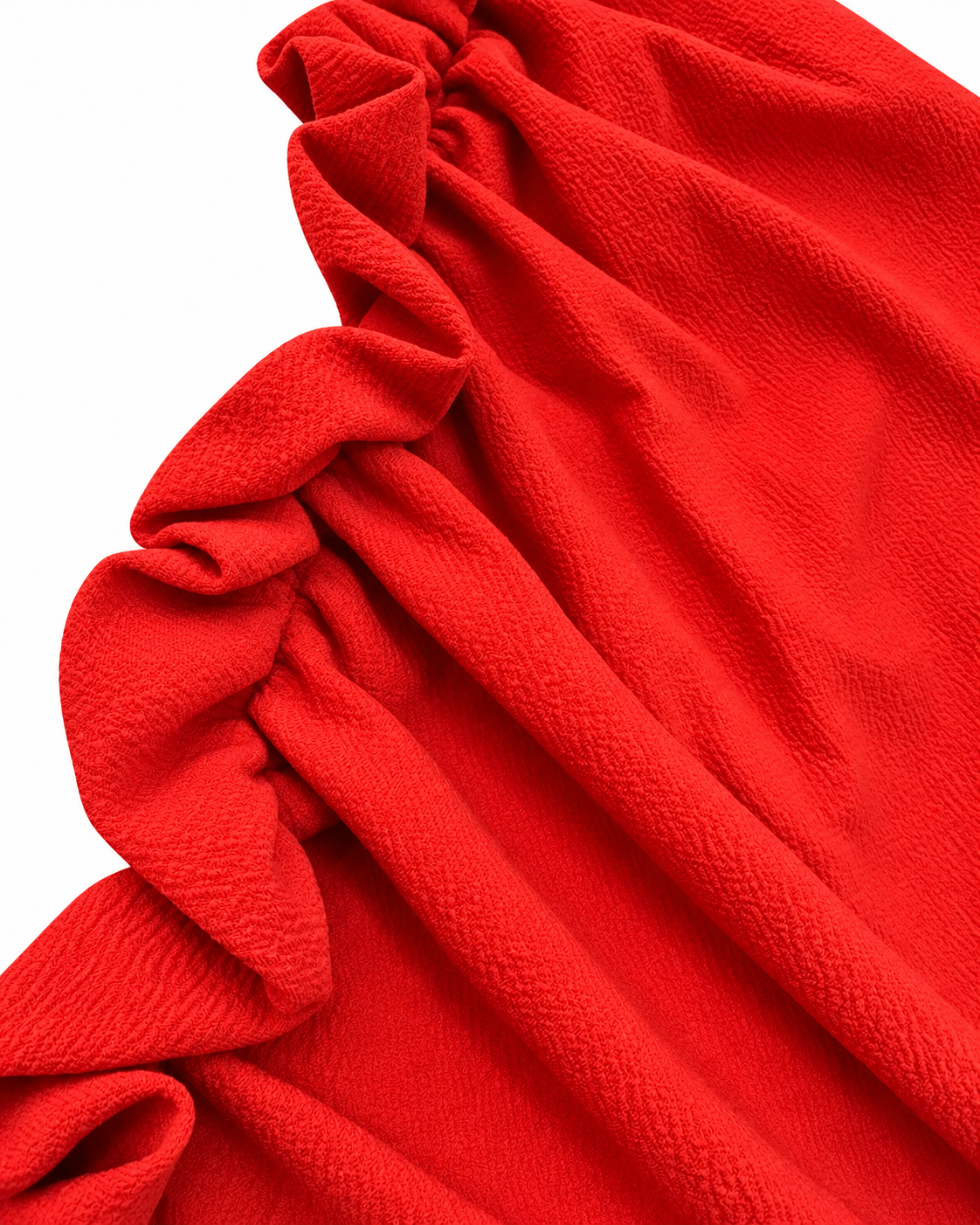 Vestido dama – Escote cruzado con detalle de olanes ❤️