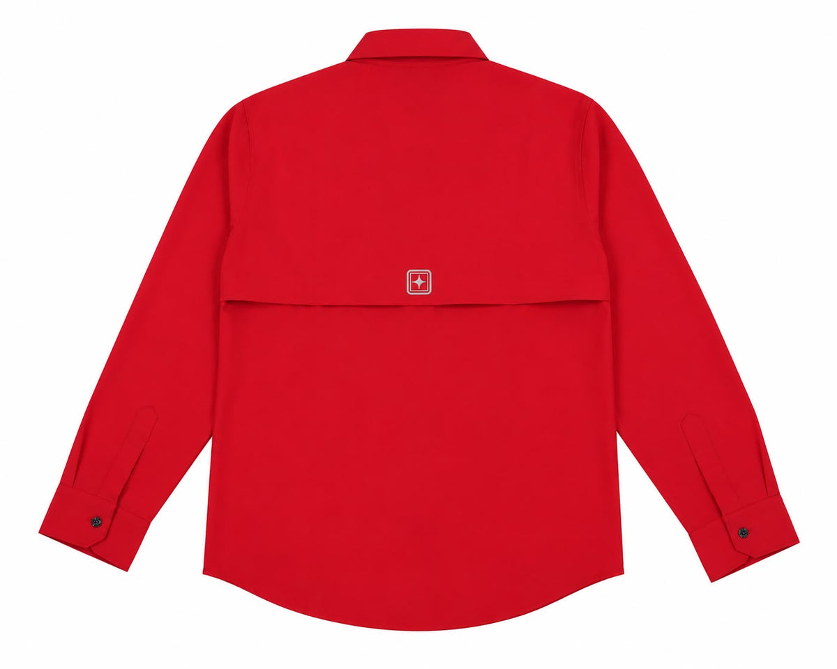 Camisa Caballero Roja Manga Larga