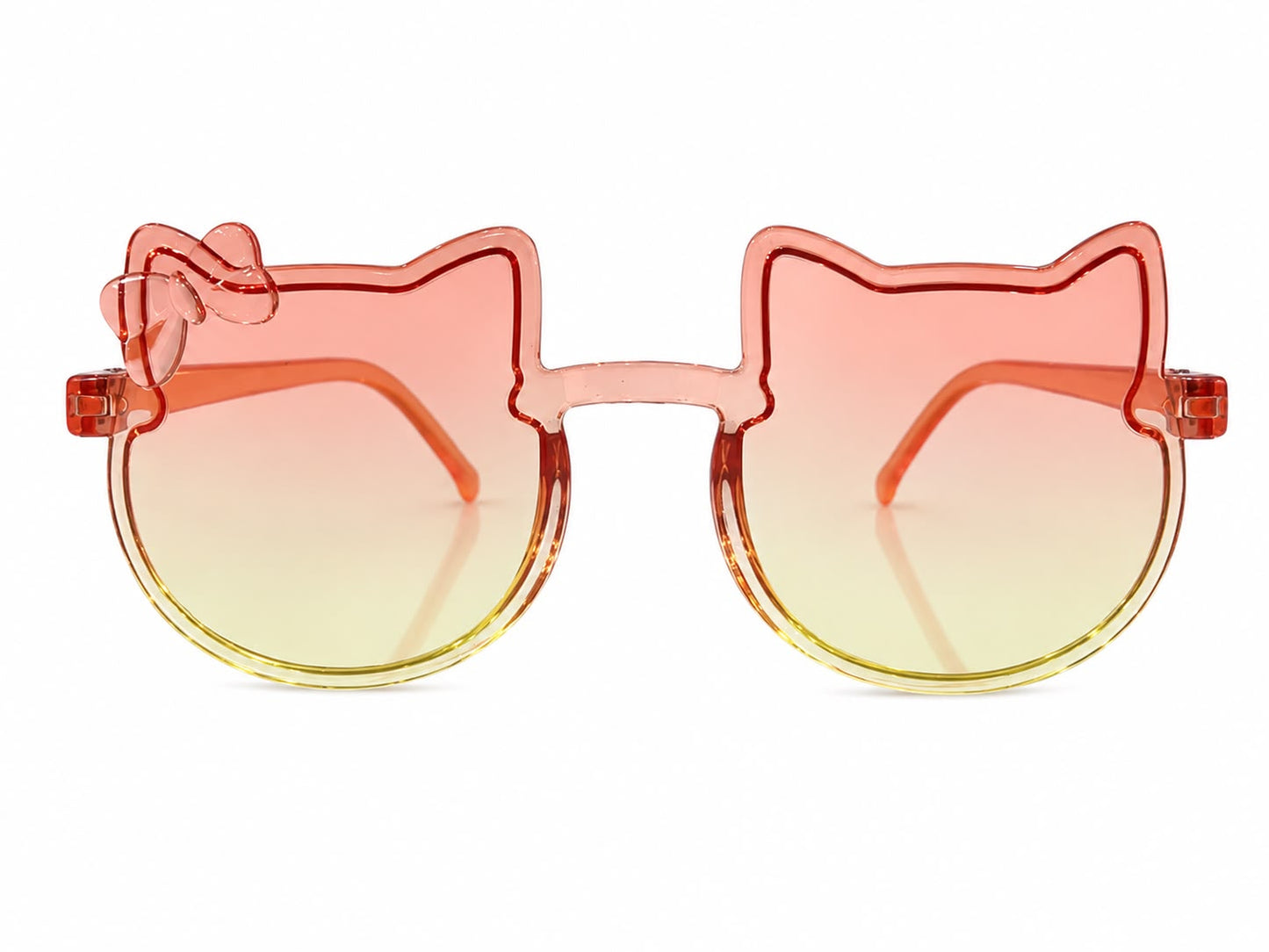 Lentes niña con diseño de gatito y flor