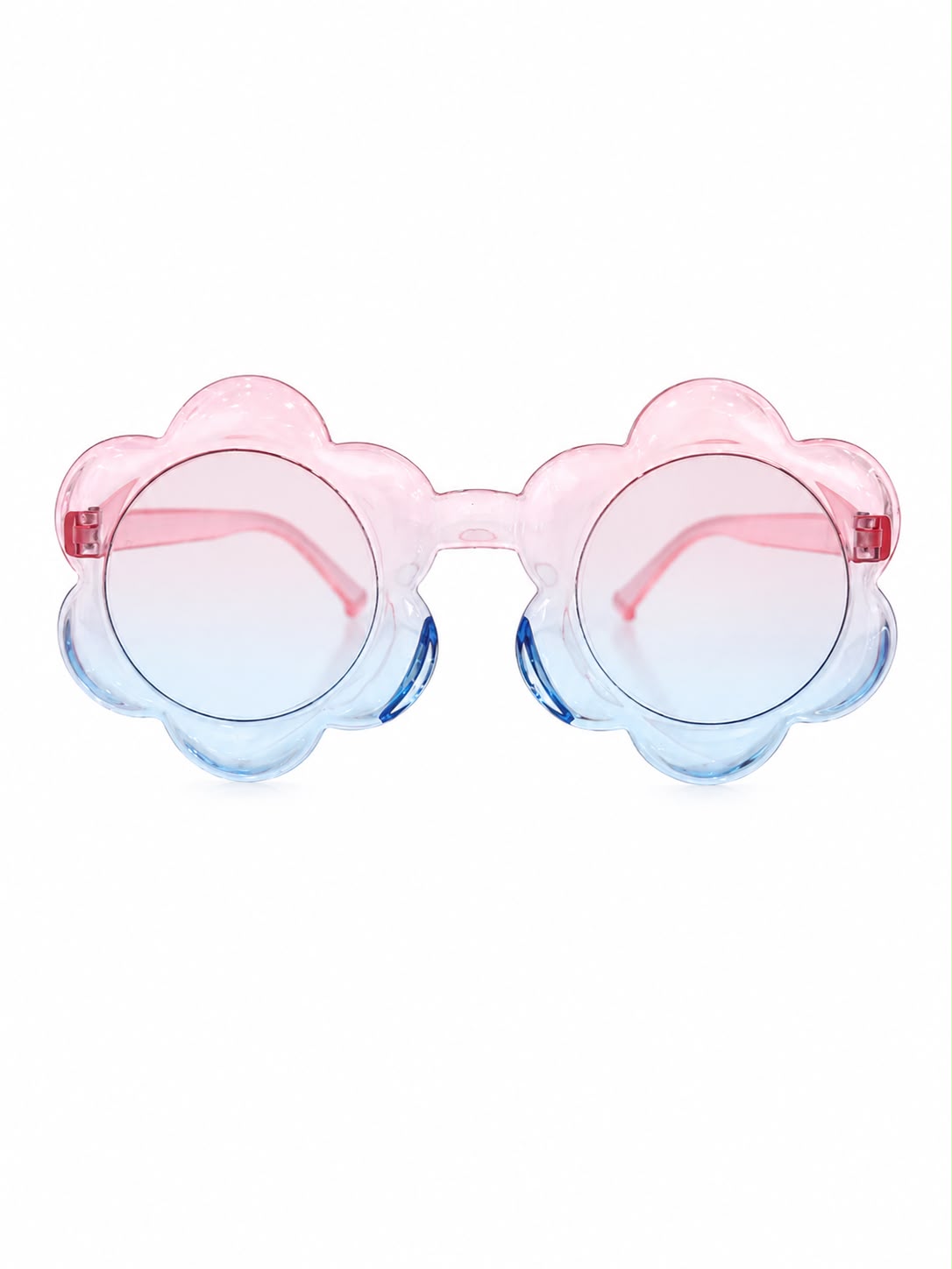 Lentes niña diseño flor rosa degradado
