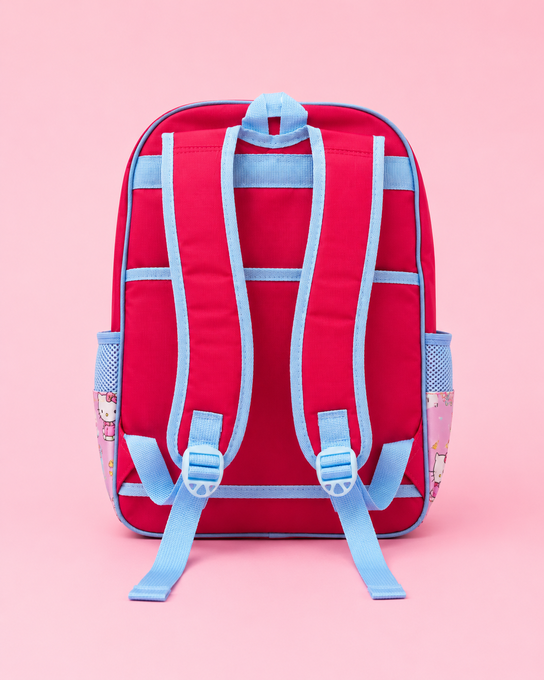 Mochila escolar infantil de gatita rosa