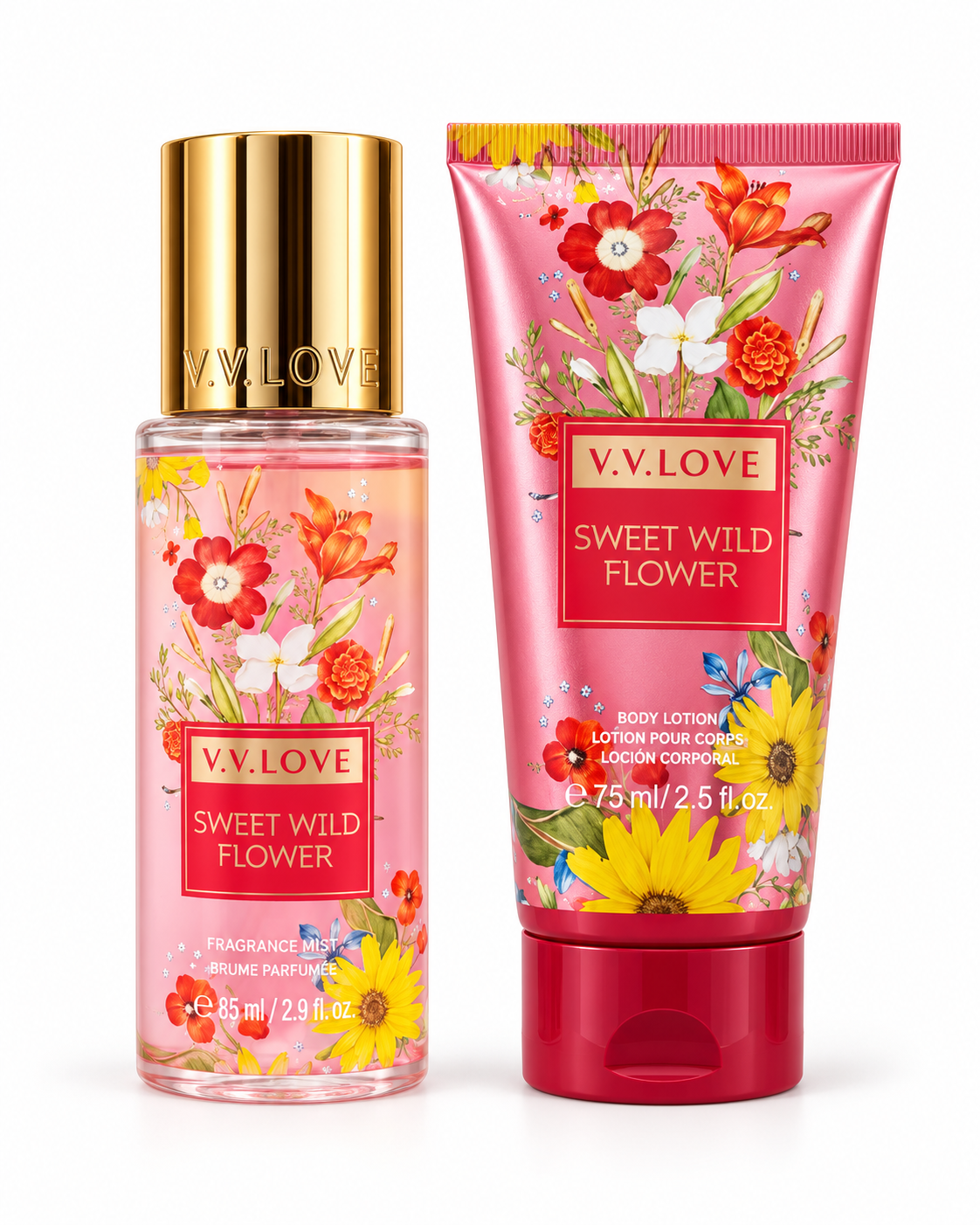 Perfume dama Sweet Wild Flower – Set de 2 piezas