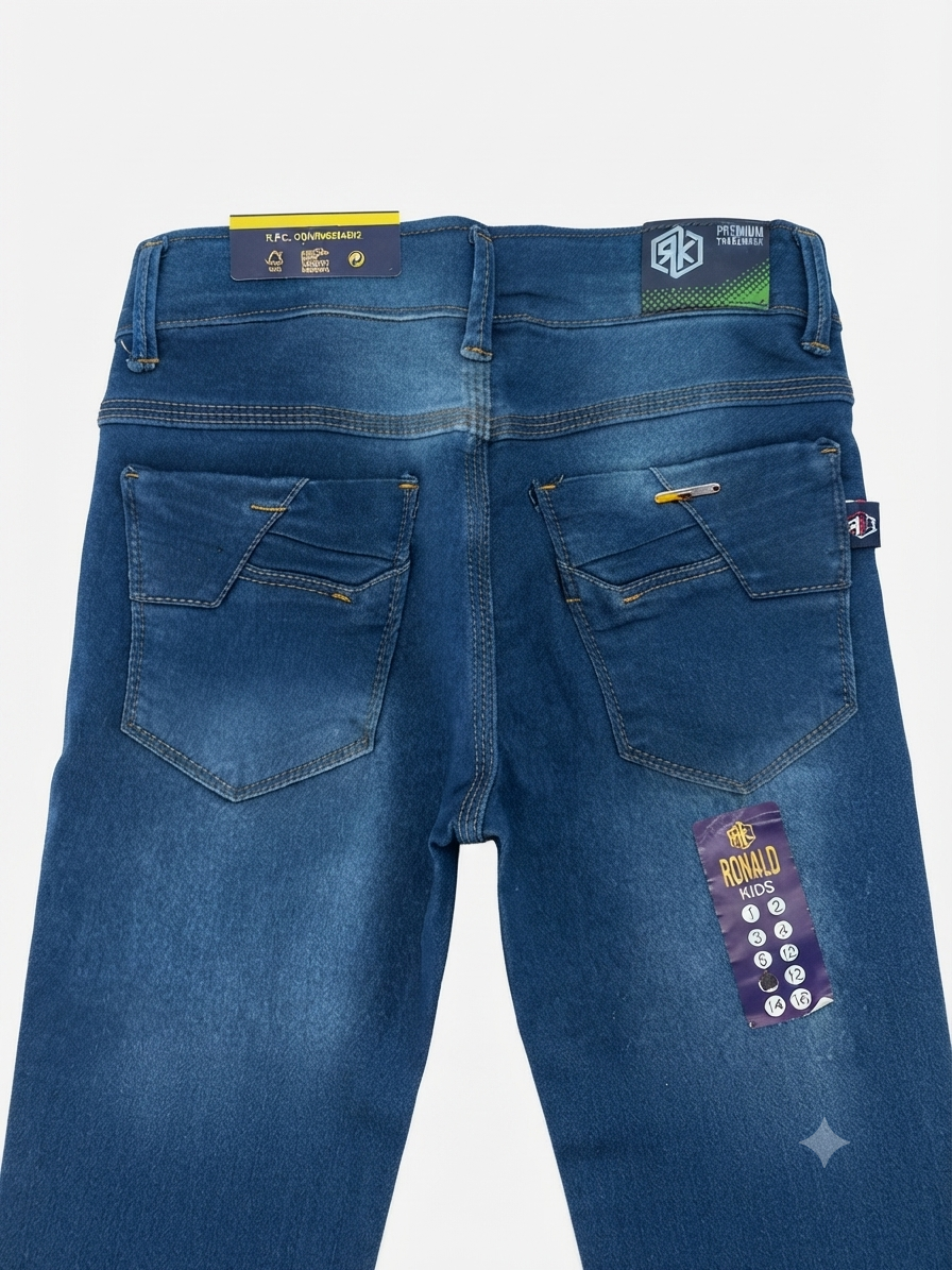 Pantalón niño de mezclilla azul claro