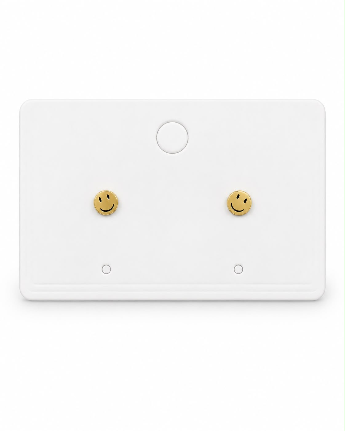 Aretes dama carita feliz dorada 😊✨