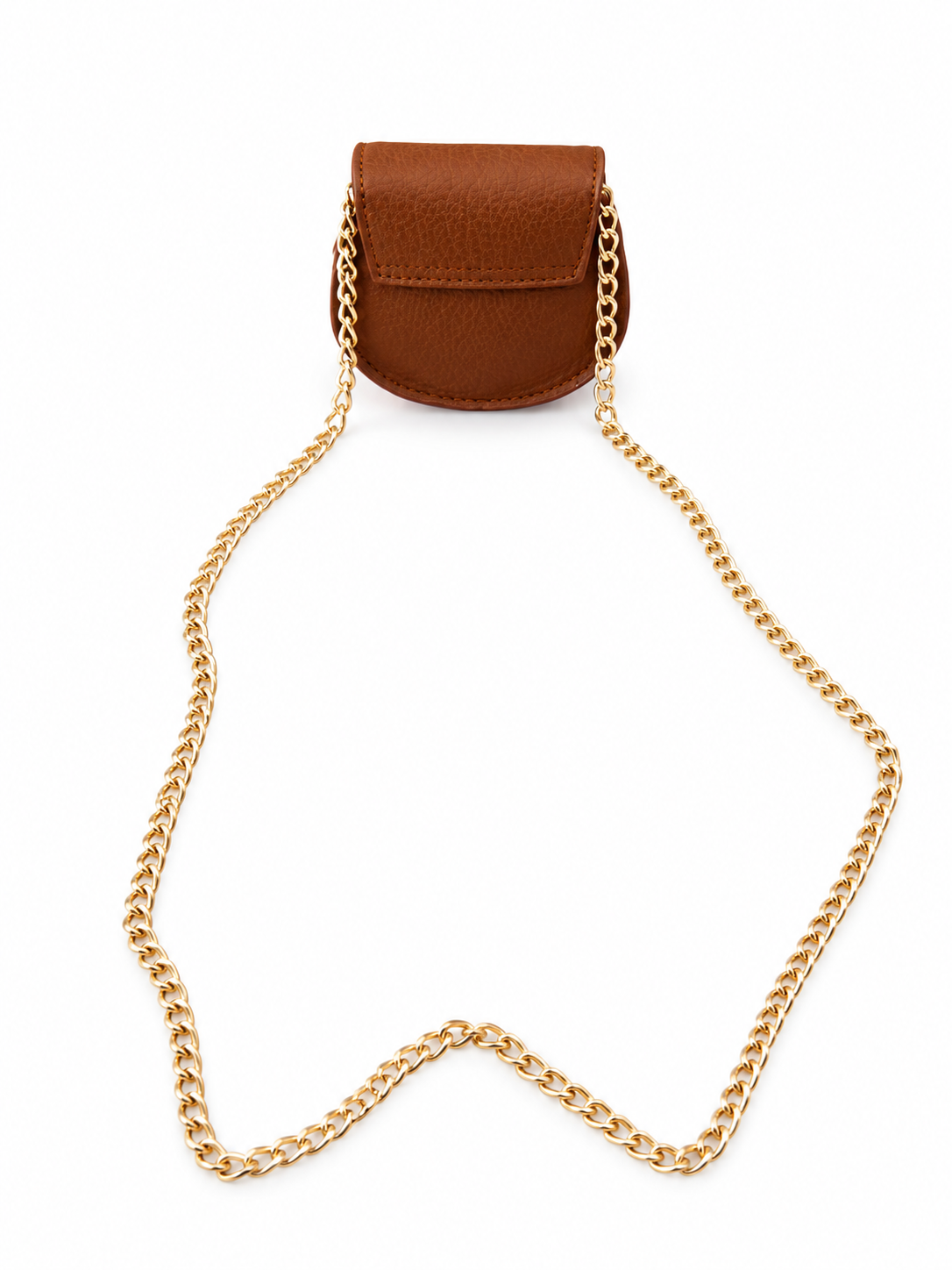 Bolsa infantil café con corazón dorado 🤎