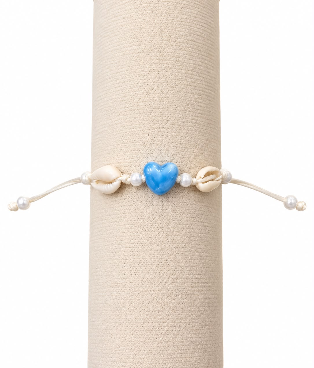 Pulsera niña con corazón y conchitas 🐚💕