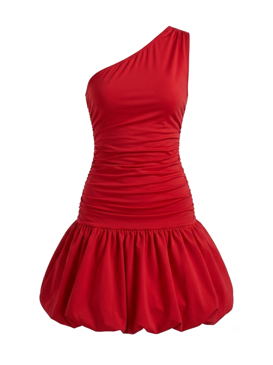 Vestido falda globo dama chico rojo SH@IN