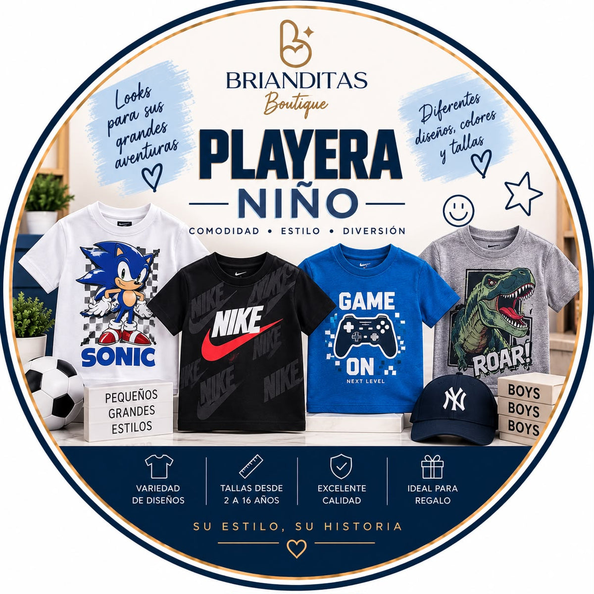 PLAYERA NIÑO