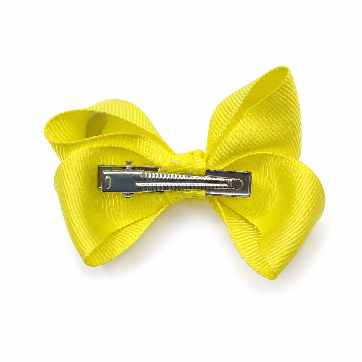 Moño chico niña amarillo brillante