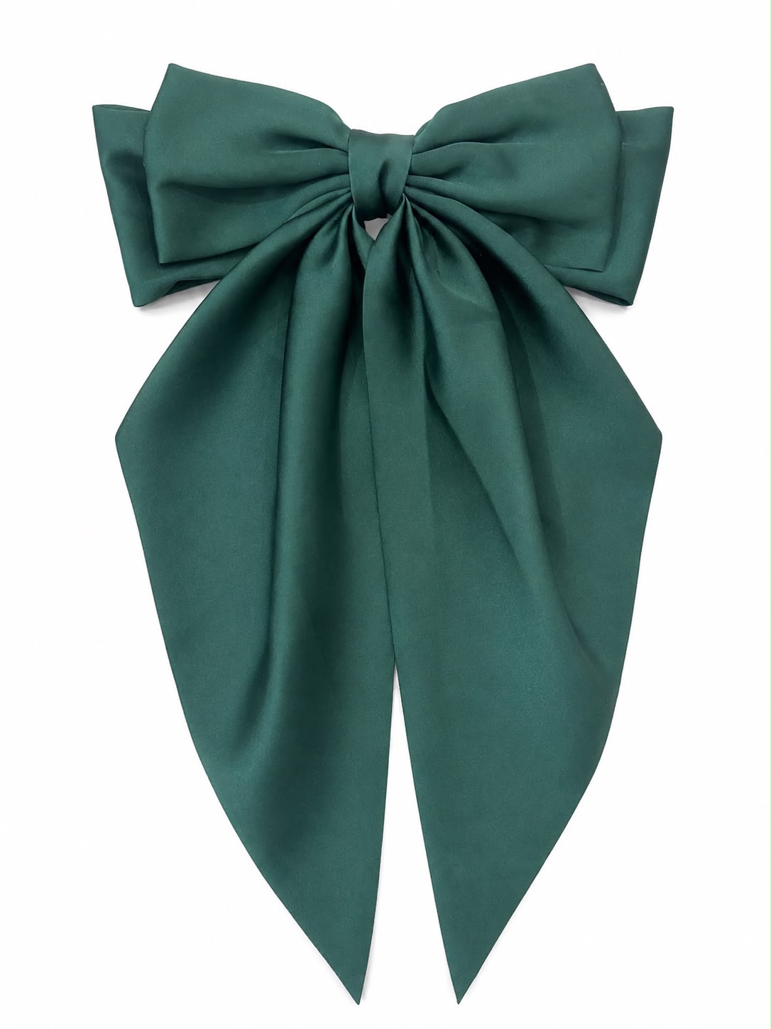 🎀 Moño coquette niña elegante Verde esmeralda