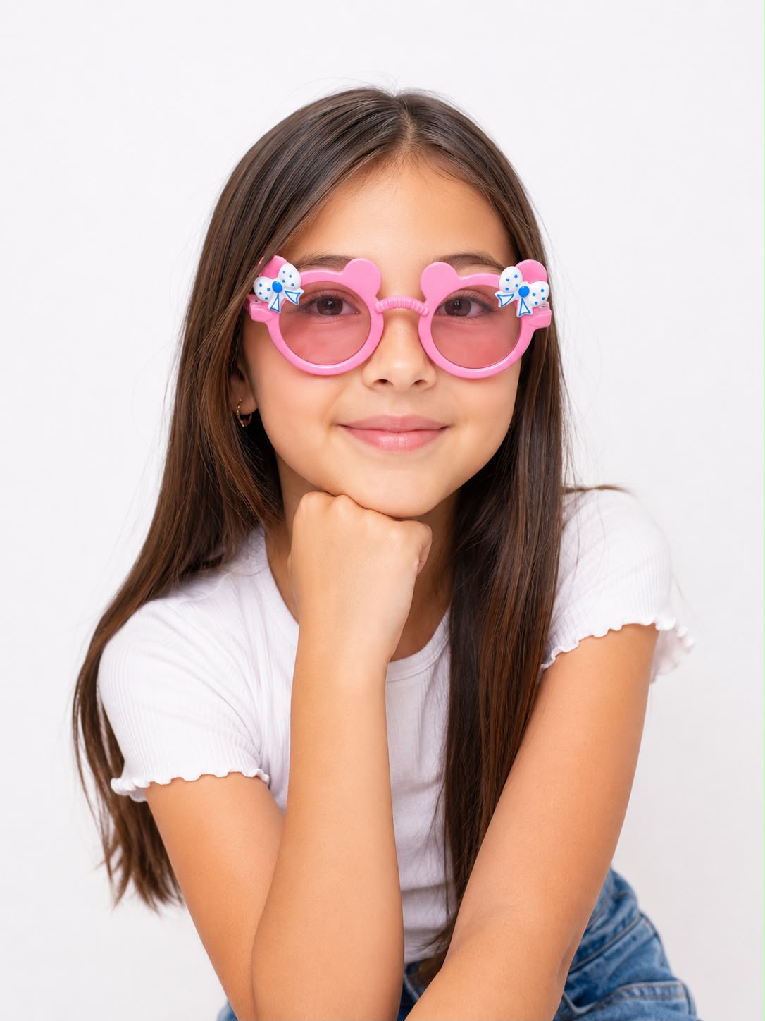 Lentes niña Infantiles Rosa – Diseño con moñitos 🩷🕶️
