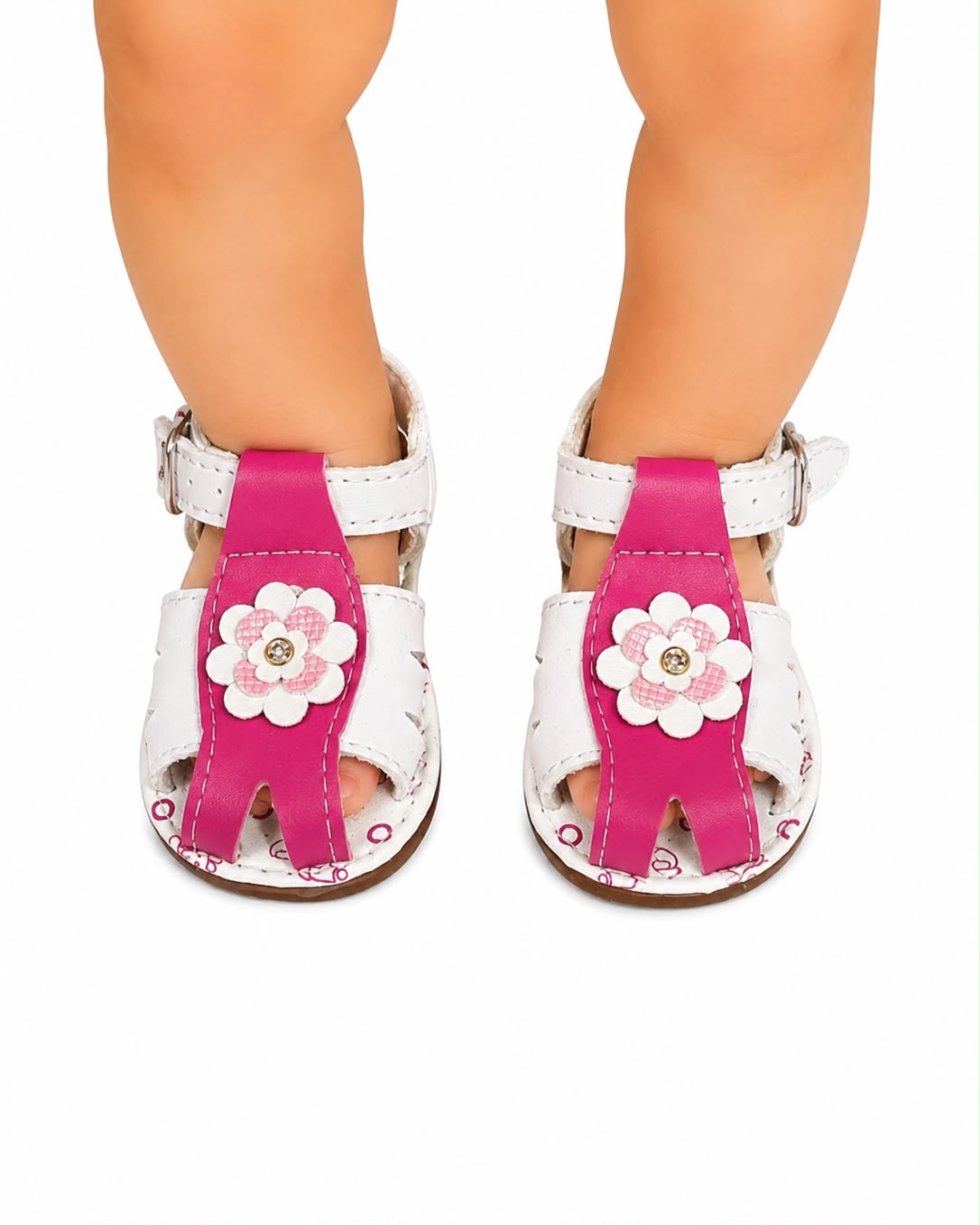 Huaraches niña OFERTA con flor decorativa