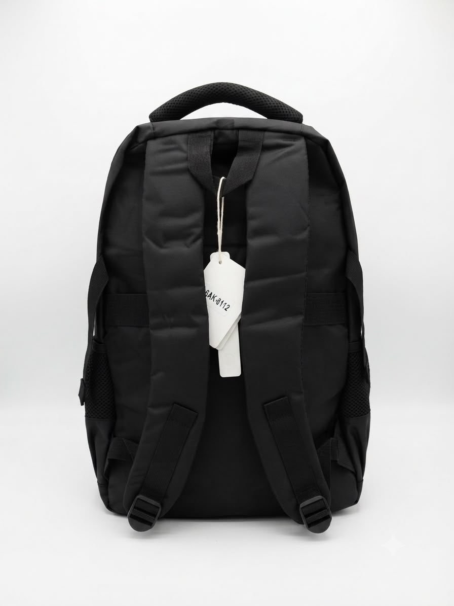 Mochila juvenil gris con negro – amplia y funcional 🎒🩶