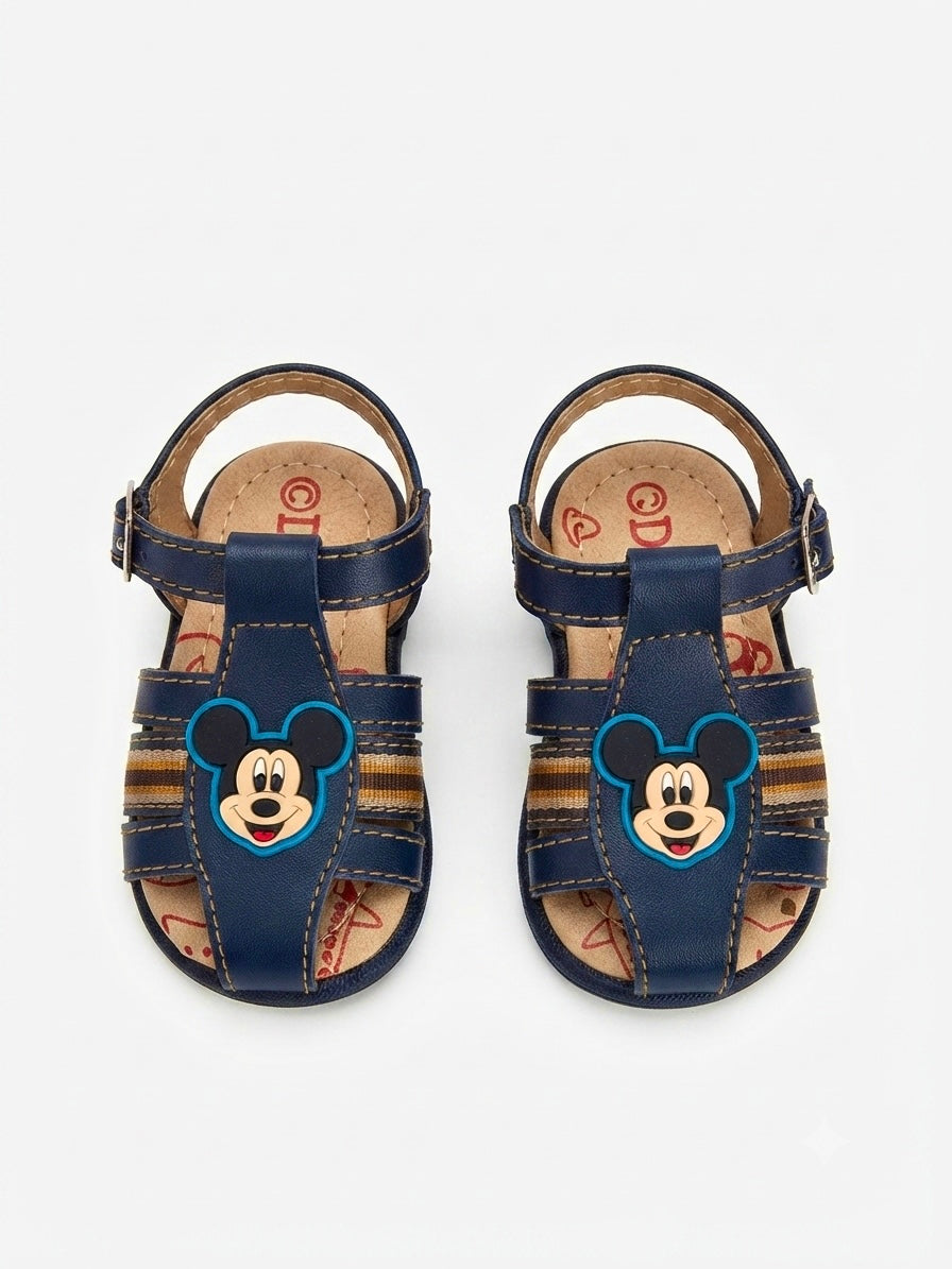 Huaraches niño OFERTA – azul marino con diseño Mickey 💙