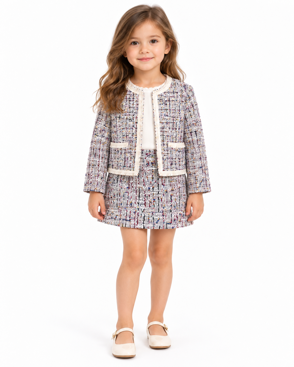 Set niña de falda y chaqueta – Estilo elegante ✨