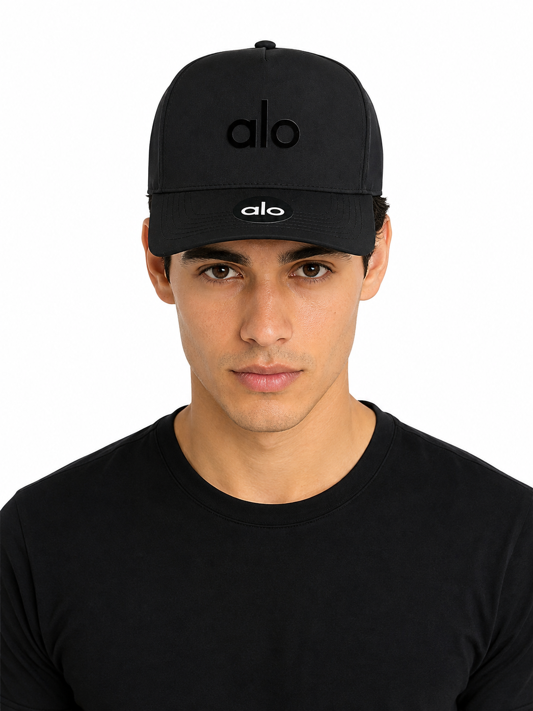Gorra caballero negra estilo deportivo