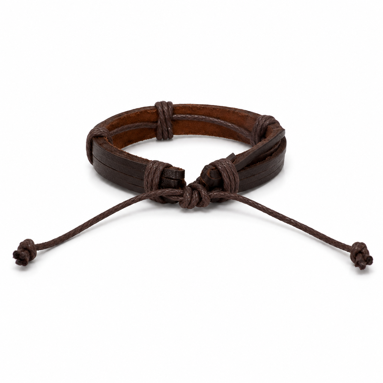 Pulsera caballero ajustable estilo clásico 🤎