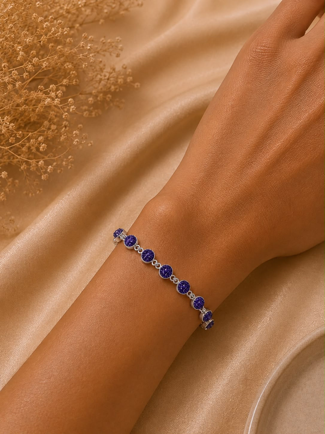 Pulsera Dama piedras moradas 💜✨