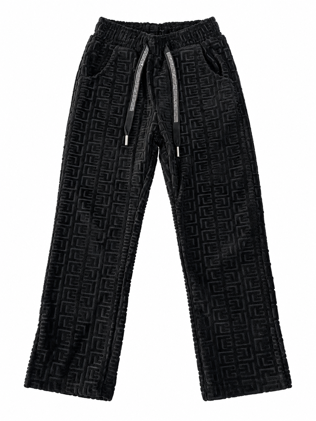 Set niña textura en relieve-negro🖤