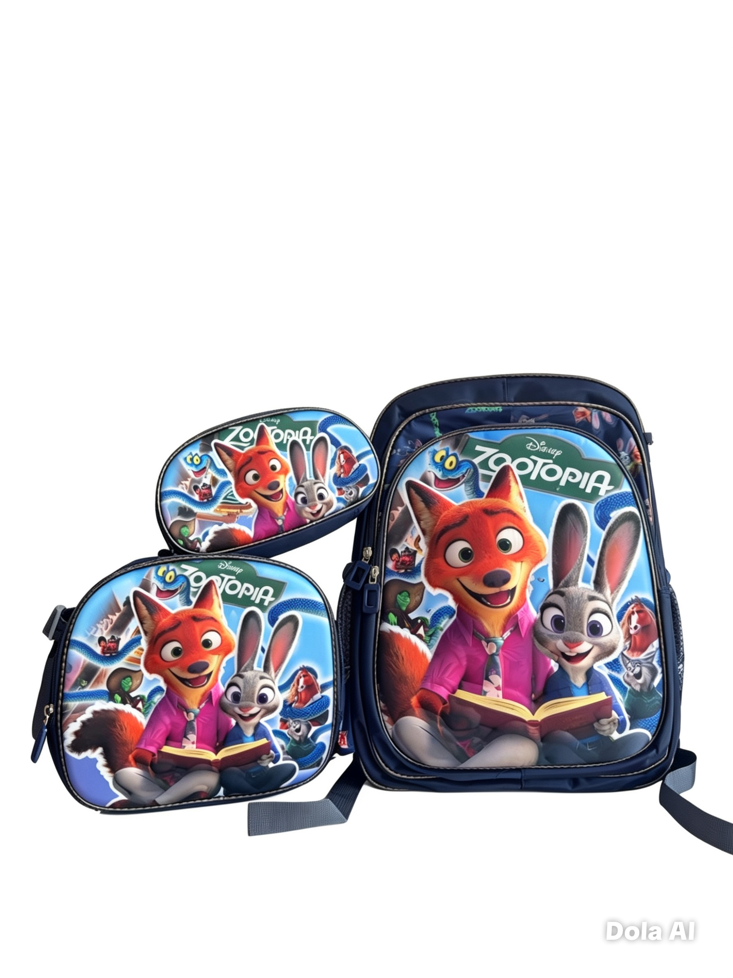 Mochila escolar diseño ANIMALITOS DE CIUDAD