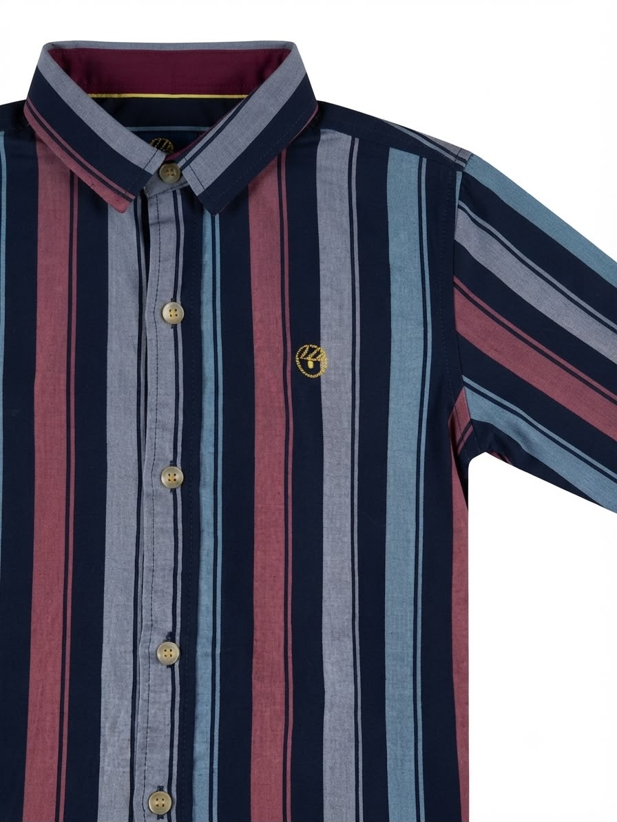 Camisa niño manga larga de rayas