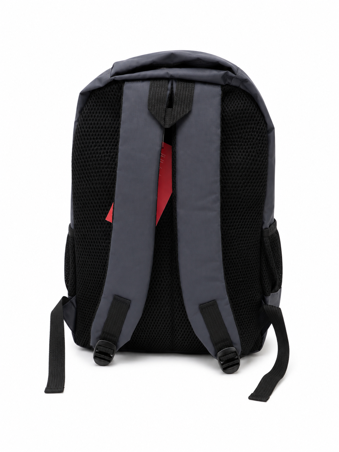 Set Mochila juvenil deportiva gris con estuche organizador y lapicera