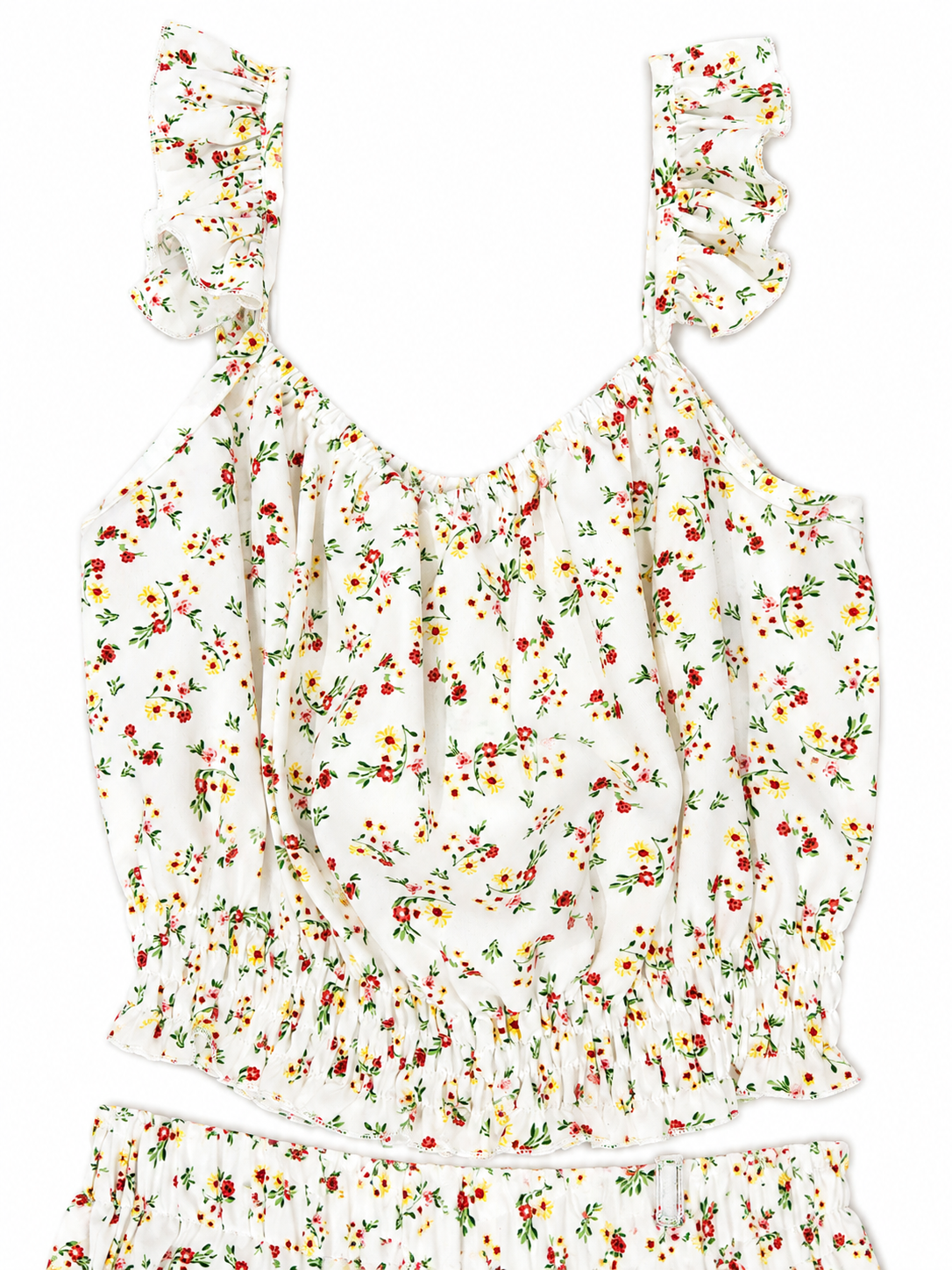 Set niña blusa y falda floral